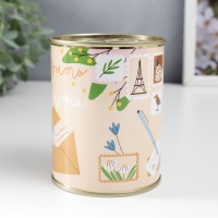 Носки в банке "Открыть на 8 Марта" (внутри носки женские, цвет белый) Носки в банке "Открыть на 8 Марта" (внутри носки женские, цвет белый)