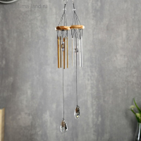 Музыка ветра металл, пластик "Кристаллы" 6 трубок МИКС 30х6х6 см Музыка ветра металл, пластик "Кристаллы" 6 трубок МИКС 30х6х6 см