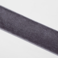 Лента бархатная, 25 мм, 18 ± 1 м, цвет серый №184 Лента бархатная, 25 мм, 18 ± 1 м, цвет серый №184