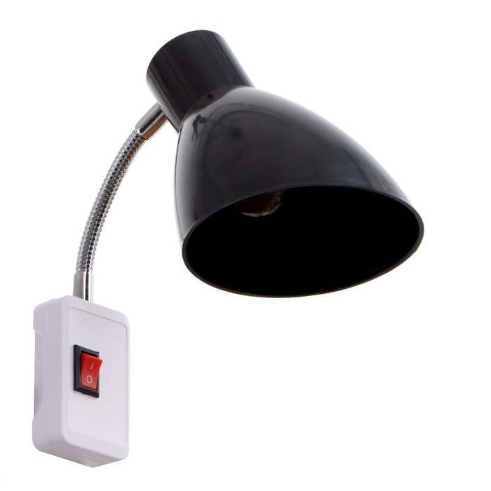 Бра в розетку Бра в розетку "Классика" 1х10Вт Е27 черный 10х14,5х25 см