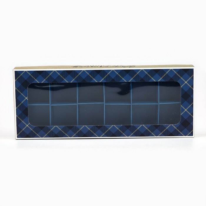 Коробка складная под 12 конфет &laquo;Настоящему мужчине&raquo;, 3,8 х 10,5 х 26,5 см