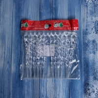 Ёлочные игрушки &laquo;Сосулька люкс&raquo; (набор 12 шт) узор, 13 см