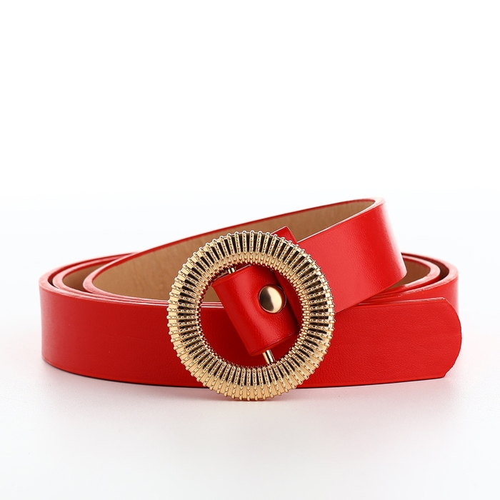 Ремень женский, ширина 1,9 см, пряжка металл, цвет красный Ремень женский, ширина 1,9 см, пряжка металл, цвет красный