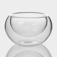 Набор пиал стеклянных с двойными стенками Magistro &laquo;Сакура&raquo;, 50 мл, 6 шт