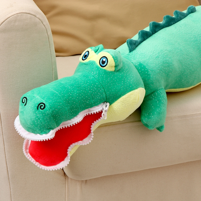 Мягкая игрушка &laquo;Крокодил&raquo;, 80 см, цвет зелёный, на замке