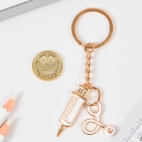 Монета и брелок &laquo;Я врач&raquo;, набор 2 предмета