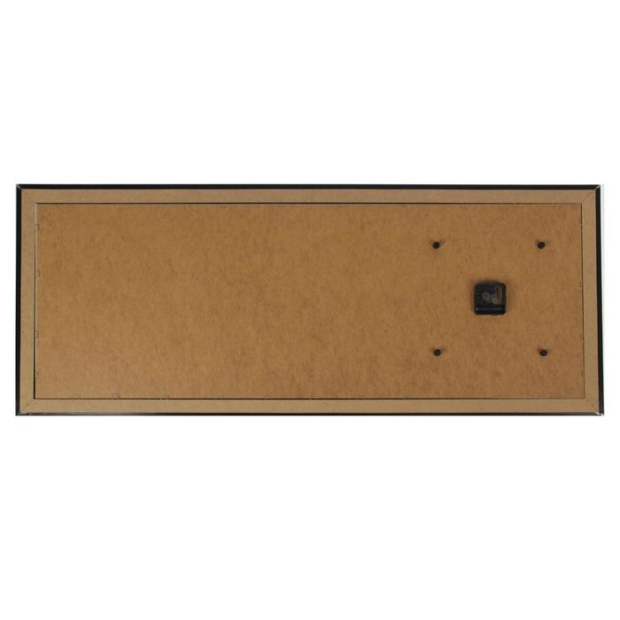 Часы-картина настенные, серия: Люди, "Влюбленные на закате", 35 х 100 см