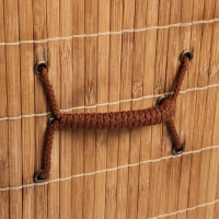 Корзина для хранения,квадрат, с ручками, складная, 30&times;30&times;50 см, бамбук