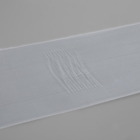 Шторная лента классическая, органза, 12 см, 50 &plusmn; 1 м, цвет прозрачный