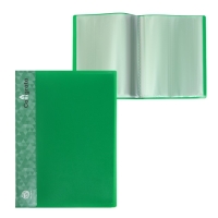 Папка с 20 вкладышами А4, 600 мкм, Calligrata, 15 мм, зелёная Папка с 20 вкладышами А4, 600 мкм, Calligrata, 15 мм, зелёная