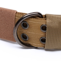 Ошейник с мягкой подкладкой, 75 х 4 см, ОШ 51-61 см, песочный Ошейник с мягкой подкладкой, 75 х 4 см, ОШ 51-61 см, песочный