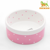 Миска керамическая "Princess" 400 мл 13 х 5,5 см, розовая Миска керамическая "Princess" 400 мл 13 х 5,5 см, розовая
