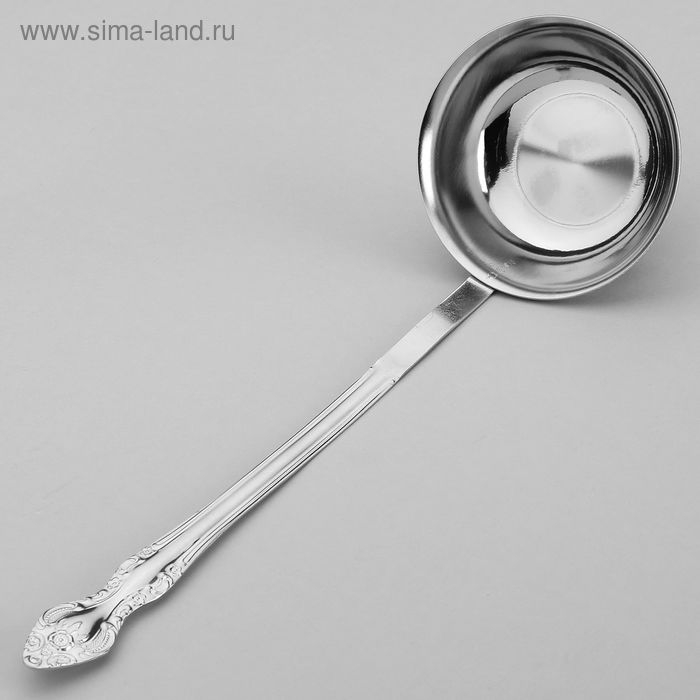 Половник &laquo;Тройка&raquo;, 115 мл, длина ручки=23 см, цвет серебряный