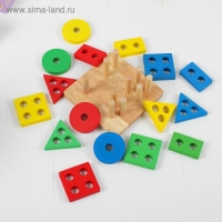 Сортер &laquo;Логический квадрат&raquo;, толщина элементов &mdash; 1 см