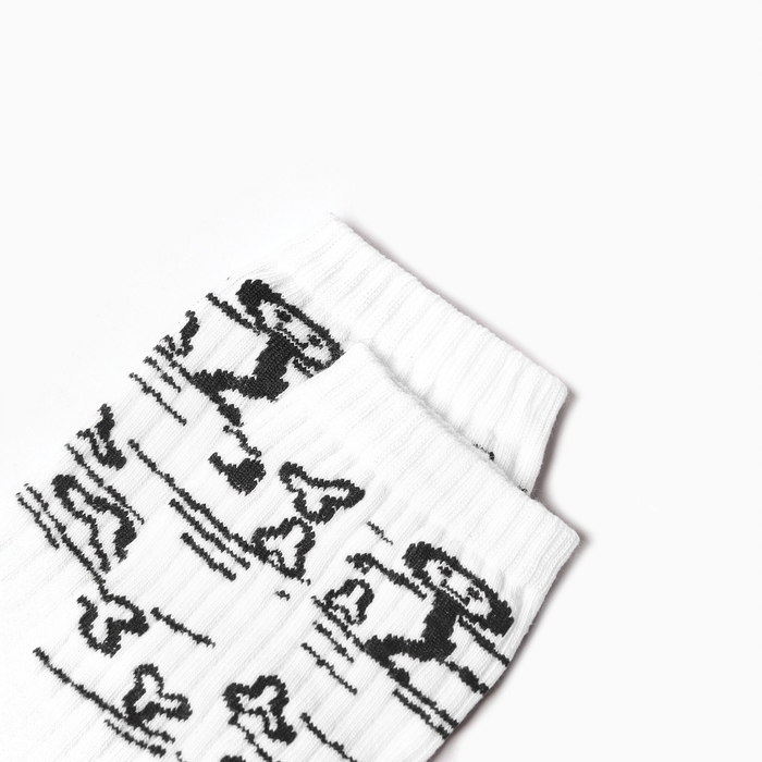 Носки мужские, цвет белый, размер 27 Носки мужские, цвет белый, размер 27