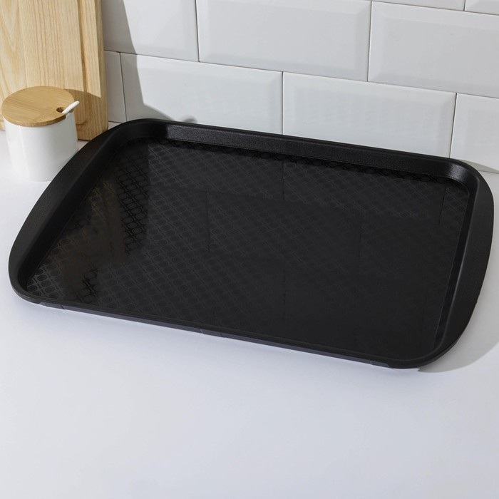Поднос, 49&times;35 см, цвет чёрный