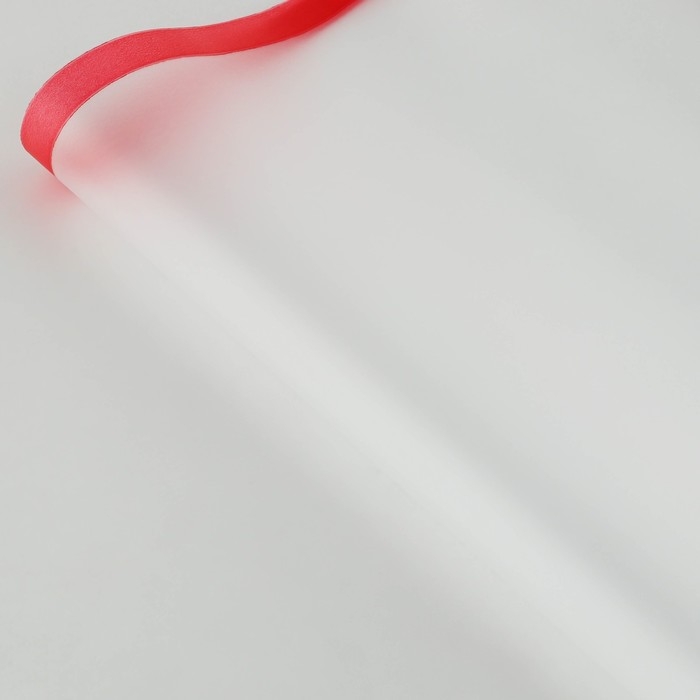 Плёнка для цветов матовая упаковочная &laquo;Кайма&raquo; красная 0,5х9 м