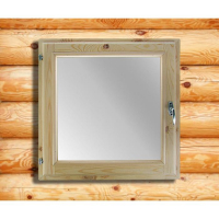 Окно, 60&times;60см, двойное стекло ХВОЯ