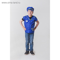 Карнавальный костюм "Пилот самолёта", фуражка, жилет, 4-6 лет, рост 110-122 см Карнавальный костюм "Пилот самолёта", фуражка, жилет, 4-6 лет, рост 110-122 см