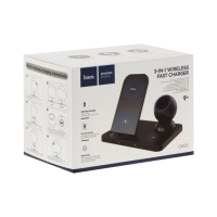 Беспроводное зарядное устройство Hoco CW33 3-в-1, 15 Вт, Type-C, 2 А, чёрное Беспроводное зарядное устройство Hoco CW33 3-в-1, 15 Вт, Type-C, 2 А, чёрное