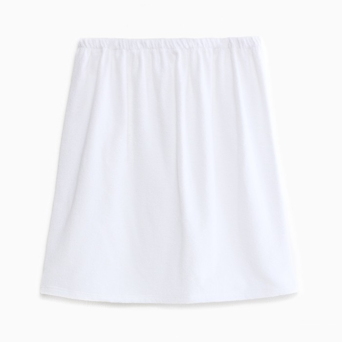 Набор для сауны "Этель" парео (68х150 см) и чалма, цвет белый