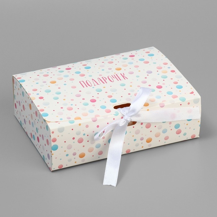 Коробка подарочная складная, упаковка, &laquo;Подарочек&raquo;, 16.5 х 12.5 х 5 см