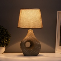 Настольная лампа "Маделин" Е14 40вт кофе с молоком 18х18х33,5 см