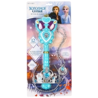 Игровой набор Disney &laquo;Холодное сердце&raquo;, корона, подвеска, 12 мелодий, световые эффекты, цвет голубой
