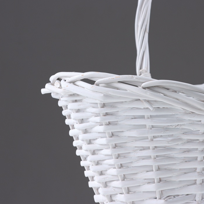 Набор корзин, 3 шт, 50x37xH16/40 см, 41x31x13/34 см, 34x24x12/29 см, белый, лоза Набор корзин, 3 шт, 50x37xH16/40 см, 41x31x13/34 см, 34x24x12/29 см, белый, лоза