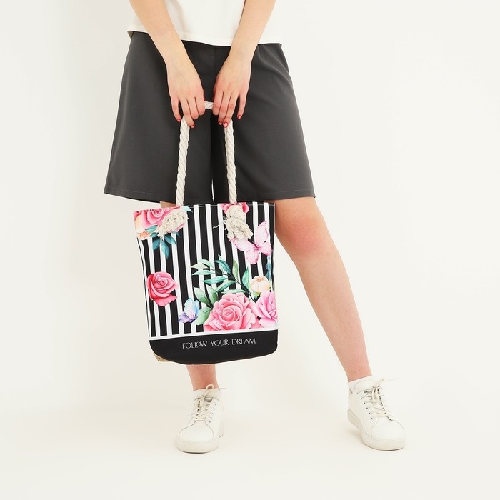 Сумка женская пляжная Сумка женская пляжная "Follow your dream", 35х40 см