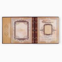 Родословная книга с рамкой под фото &laquo;Родословная книга&raquo;, под дерево, 50 листов, 21,5 х 23,7 см.