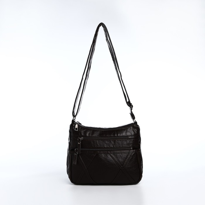 Сумка-мешок на молнии, цвет коричневый Сумка-мешок на молнии, цвет коричневый