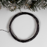 Гирлянда «Нить» 5 м роса, IP20, чёрная нить, 50 LED, свечение белое, USB Гирлянда «Нить» 5 м роса, IP20, чёрная нить, 50 LED, свечение белое, USB