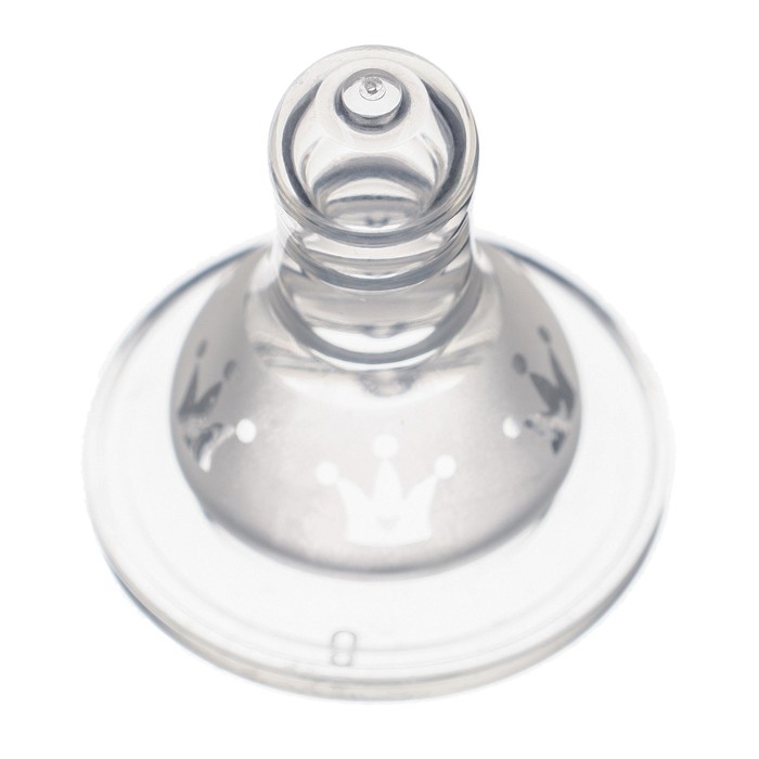 Соска на  бутылочку, антиколиковая, от 3 мес., M&B "Корона", классическое горло,  средний поток, 2 шт.