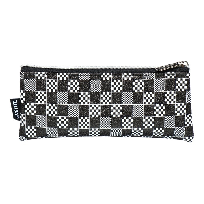 Пенал мягкий, 1 отделение, 90 х 215 х 10 мм, плоский, deVENTE, TOTAL BLACK, искусственная кожа 7024438