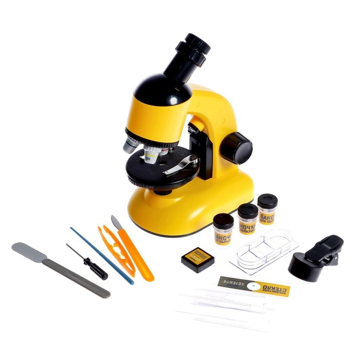 Игровой набор «Переносная лаборатория», микроскоп и 15 предметов Игровой набор «Переносная лаборатория», микроскоп и 15 предметов