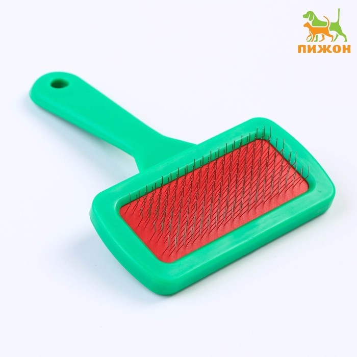 Пуходёрка Пуходёрка "Симпл" без капель с пластиковой ручкой 9,2 х 13,2 см, зелёная