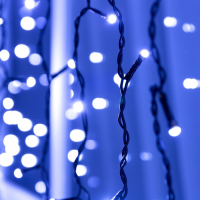 Гирлянда &laquo;Занавес&raquo; 2 &times; 1.5 м, IP44, УМС, тёмная нить, 360 SMD-LED, свечение белое, 220 В