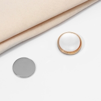 Магнит для платка &laquo;Перламутр&raquo;, цвет белый в золоте