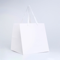 Пакет с квадратным дном 25 Х 25 Х 25 см, Белый Пакет с квадратным дном 25 Х 25 Х 25 см, Белый