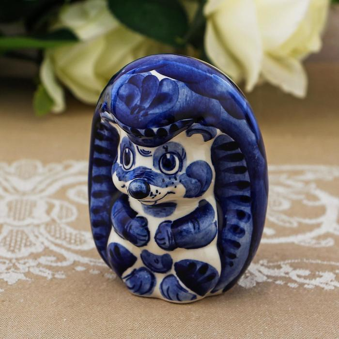 Сувенир &laquo;Еж&raquo;, 9 см, гжель