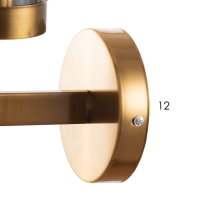 Бра "Орландо" Е27 40Вт золото 16х12х44см