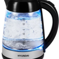 Чайник HYK-G3803 1.7л. 2200Вт черный серебристый