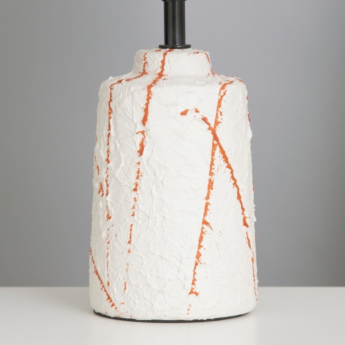 Лампа настольная "Мэй" 1х40Вт Е14 белый 18х18х34см