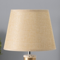 Настольная лампа с абажуром RISALUX &laquo;Овация&raquo;, 1&times;Е14, 40 Вт, бежевый, 22&times;22&times;31 см