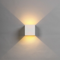 Светильник фасадный &laquo;Куб&raquo;, FSD-063, 6 Вт, 3000К, регулир. луч, IP65, 220 В, пластик, белый   1008423