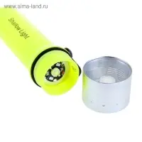 Водонепроницаемый фонарик для дайвинга Deep, 1 диод, кислотно-жёлтый