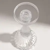 Подсвечник стекло "Монпелье" прозрачный d=8 см 8,8х8,8х22 см