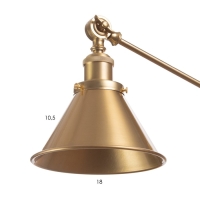 Бра "Марко" Е27 40Вт золото 17х25х14 см