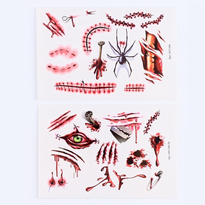 Набор для творчества &laquo;Тату. Хэллоуин. Шрамы&raquo;